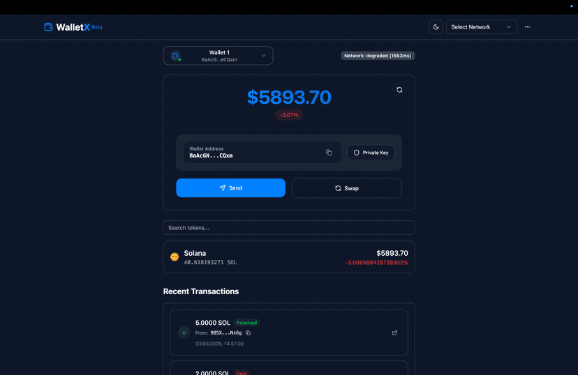 WalletX - Crypto Wallet